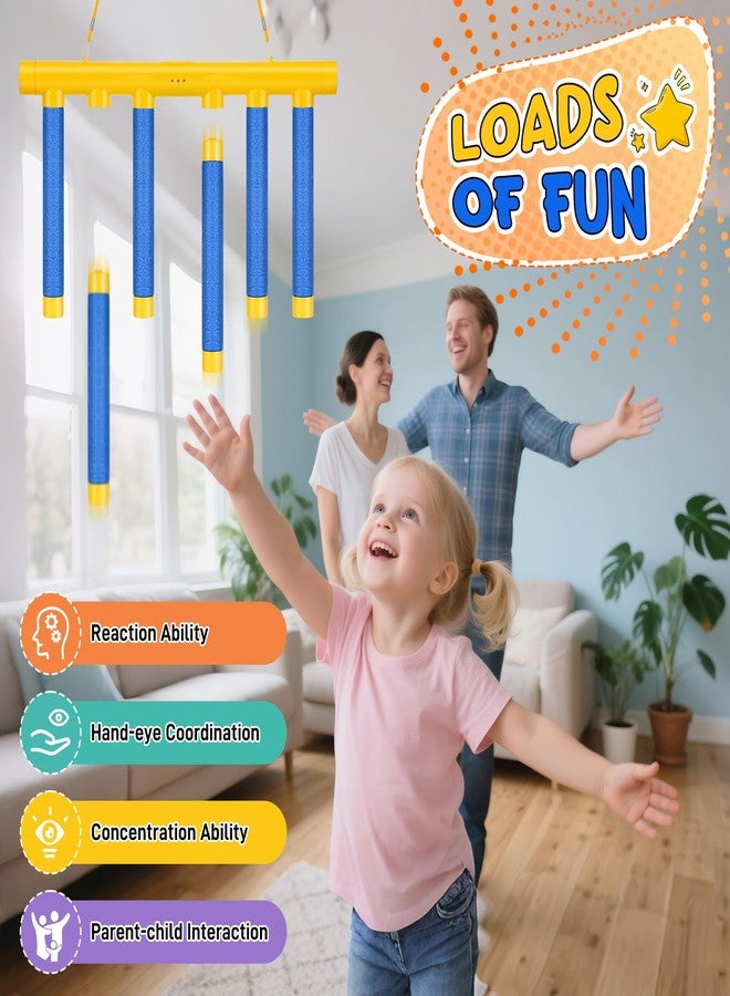 Huiguli Reflex Challenge Game - Catching Falling Sticks with Remote Control, Hand Eye Coordination & Reaction Time Training Toy, 3 Adjustable Speed Modes for Kids & Adults - Image 2